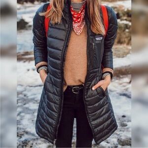 Patagonia Long Black Puffer Coat